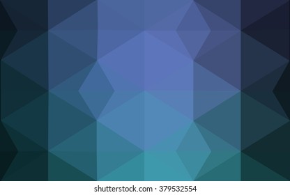 Multicolor dark green, blue polygonal illustration, which consist of triangles. Geometric background in Origami style with gradient. Triangular design for your business.
