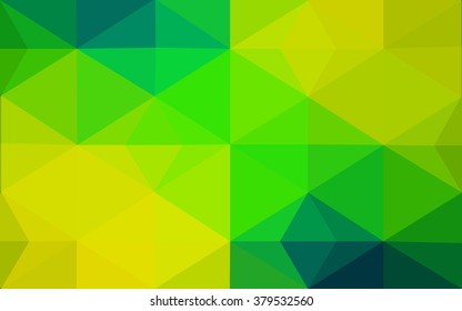 Multicolor dark green, blue polygonal illustration, which consist of triangles. Geometric background in Origami style with gradient. Triangular design for your business.