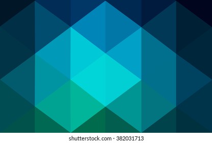 Multicolor dark green, blue polygonal illustration, which consist of triangles. Geometric background in Origami style with gradient. Triangular design for your business.