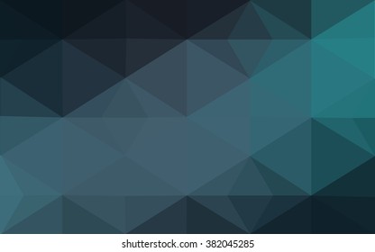 Multicolor dark green, blue polygonal illustration, which consist of triangles. Geometric background in Origami style with gradient. Triangular design for your business.