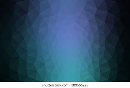 Multicolor dark green, blue polygonal illustration, which consist of triangles. Geometric background in Origami style with gradient. Triangular design for your business.