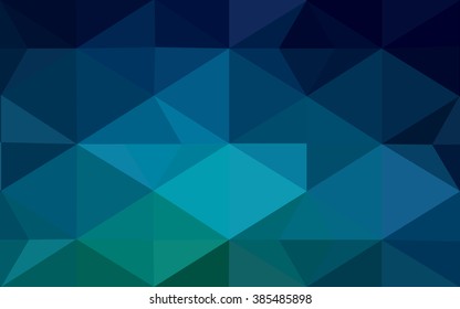 Multicolor dark green, blue polygonal illustration, which consist of triangles. Geometric background in Origami style with gradient. Triangular design for your business.