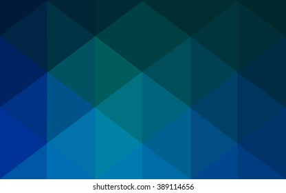 Multicolor dark green, blue polygonal illustration, which consist of triangles. Geometric background in Origami style with gradient. Triangular design for your business.