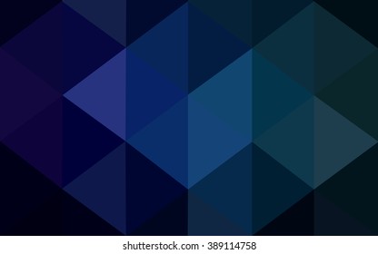 Multicolor dark green, blue polygonal illustration, which consist of triangles. Geometric background in Origami style with gradient. Triangular design for your business.