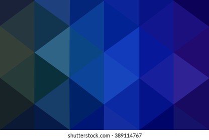 Multicolor dark green, blue polygonal illustration, which consist of triangles. Geometric background in Origami style with gradient. Triangular design for your business.