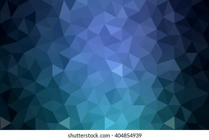 Multicolor dark green, blue polygonal illustration, which consist of triangles. Geometric background in Origami style with gradient. Triangular design for your business.