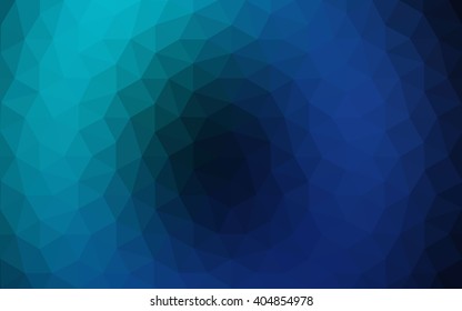 Multicolor dark green, blue polygonal illustration, which consist of triangles. Geometric background in Origami style with gradient. Triangular design for your business.