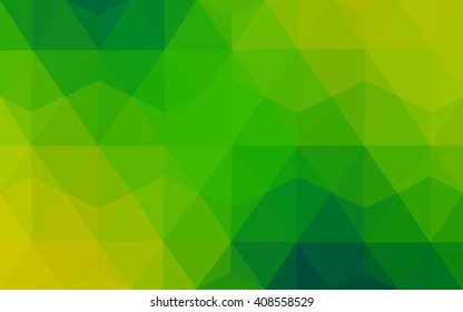Multicolor dark green, blue polygonal illustration, which consist of triangles. Geometric background in Origami style with gradient. Triangular design for your business.