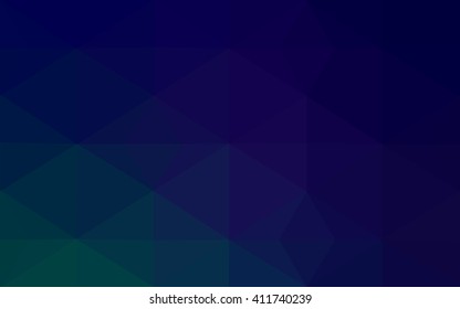 Multicolor dark green, blue polygonal illustration, which consist of triangles. Geometric background in Origami style with gradient. Triangular design for your business.