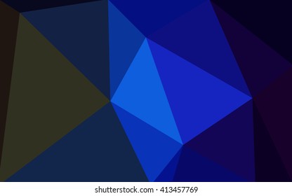 Multicolor dark green, blue polygonal illustration, which consist of triangles. Geometric background in Origami style with gradient. Triangular design for your business.