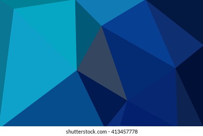 Multicolor dark green, blue polygonal illustration, which consist of triangles. Geometric background in Origami style with gradient. Triangular design for your business.