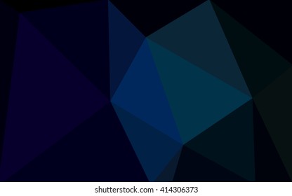Multicolor dark green, blue polygonal illustration, which consist of triangles. Geometric background in Origami style with gradient. Triangular design for your business.
