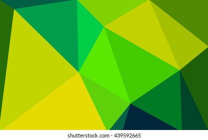 Multicolor dark green, blue polygonal illustration, which consist of triangles. Geometric background in Origami style with gradient. Triangular design for your business.