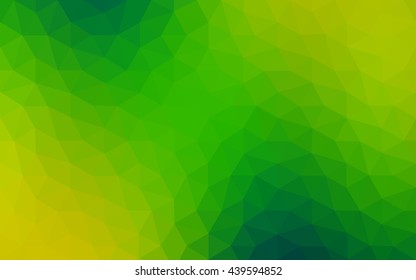 Multicolor dark green, blue polygonal illustration, which consist of triangles. Geometric background in Origami style with gradient. Triangular design for your business.