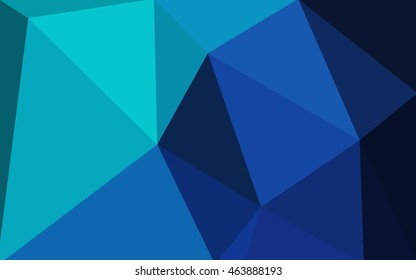 Multicolor dark green, blue polygonal illustration, which consist of triangles. Geometric background in Origami style with gradient. Triangular design for your business.