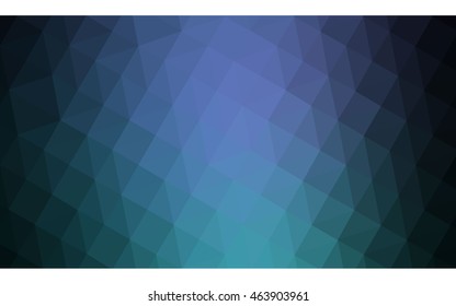 Multicolor dark green, blue polygonal illustration, which consist of triangles. Geometric background in Origami style with gradient. Triangular design for your business.