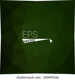 multicolor dark green geometric rumpled triangular low poly style gradient illustration graphic background. Vector polygonal design for your business.