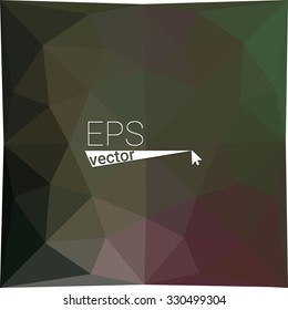 multicolor dark green geometric rumpled triangular low poly style gradient illustration graphic background. Vector polygonal design for your business.