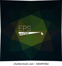 multicolor dark green geometric rumpled triangular low poly style gradient illustration graphic background. Vector polygonal design for your business.