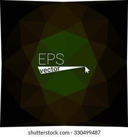multicolor dark green geometric rumpled triangular low poly style gradient illustration graphic background. Vector polygonal design for your business.