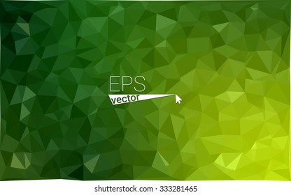 multicolor dark green geometric rumpled triangular low poly style gradient illustration graphic background. Vector polygonal design for your business.