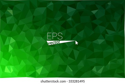 multicolor dark green geometric rumpled triangular low poly style gradient illustration graphic background. Vector polygonal design for your business.