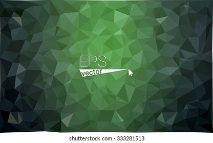 multicolor dark green geometric rumpled triangular low poly style gradient illustration graphic background. Vector polygonal design for your business.