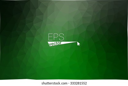 multicolor dark green geometric rumpled triangular low poly style gradient illustration graphic background. Vector polygonal design for your business.