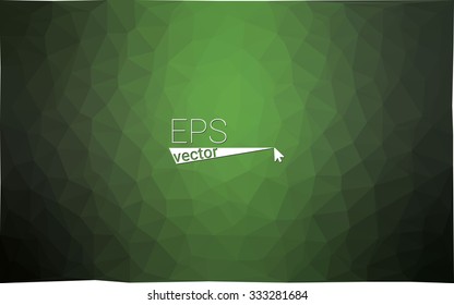 multicolor dark green geometric rumpled triangular low poly style gradient illustration graphic background. Vector polygonal design for your business.