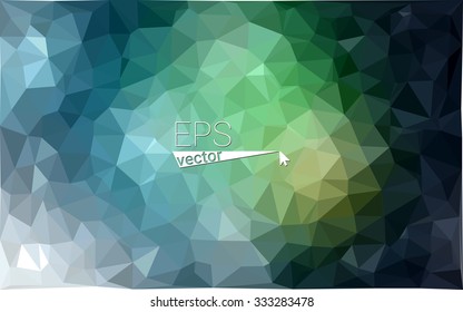 multicolor dark green geometric rumpled triangular low poly style gradient illustration graphic background. Vector polygonal design for your business.