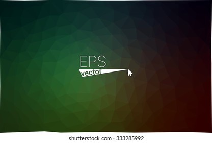 multicolor dark green geometric rumpled triangular low poly style gradient illustration graphic background. Vector polygonal design for your business.
