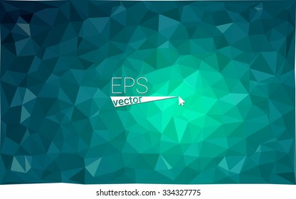 multicolor dark green geometric rumpled triangular low poly style gradient illustration graphic background. Vector polygonal design for your business.