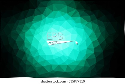 multicolor dark green geometric rumpled triangular low poly style gradient illustration graphic background. Vector polygonal design for your business.