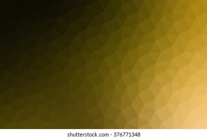 Multicolor dark green, yellow, orange polygonal illustration, which consist of triangles. Geometric background in Origami style with gradient. Triangular design for your business.