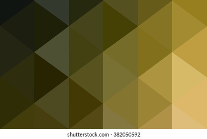 Multicolor dark green, yellow, orange polygonal illustration, which consist of triangles. Geometric background in Origami style with gradient. Triangular design for your business.