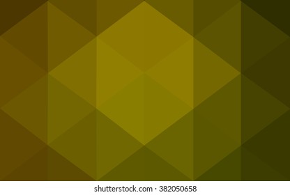 Multicolor dark green, yellow, orange polygonal illustration, which consist of triangles. Geometric background in Origami style with gradient. Triangular design for your business.