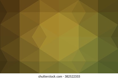 Multicolor dark green, yellow, orange polygonal illustration, which consist of triangles. Geometric background in Origami style with gradient. Triangular design for your business.
