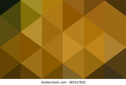 Multicolor dark green, yellow, orange polygonal illustration, which consist of triangles. Geometric background in Origami style with gradient. Triangular design for your business.