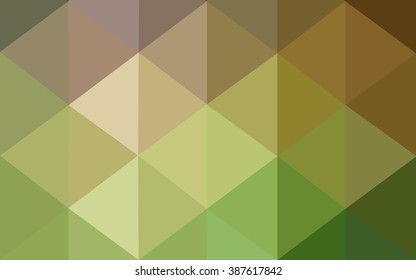 Multicolor dark green, yellow, orange polygonal illustration, which consist of triangles. Geometric background in Origami style with gradient. Triangular design for your business.