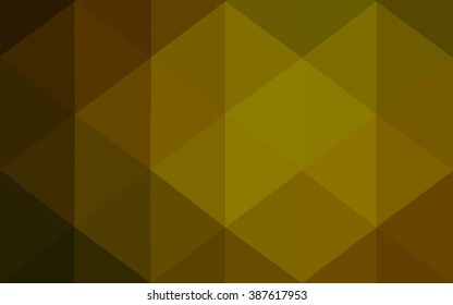 Multicolor dark green, yellow, orange polygonal illustration, which consist of triangles. Geometric background in Origami style with gradient. Triangular design for your business.