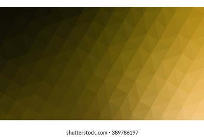 Multicolor dark green, yellow, orange polygonal illustration, which consist of triangles. Geometric background in Origami style with gradient. Triangular design for your business.