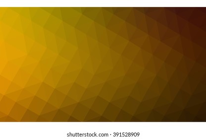 Multicolor dark green, yellow, orange polygonal illustration, which consist of triangles. Geometric background in Origami style with gradient. Triangular design for your business.