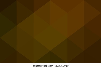 Multicolor dark green, yellow, orange polygonal illustration, which consist of triangles. Geometric background in Origami style with gradient. Triangular design for your business.