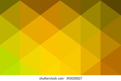 Multicolor dark green, yellow, orange polygonal illustration, which consist of triangles. Geometric background in Origami style with gradient. Triangular design for your business.
