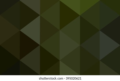 Multicolor dark green, yellow, orange polygonal illustration, which consist of triangles. Geometric background in Origami style with gradient. Triangular design for your business.