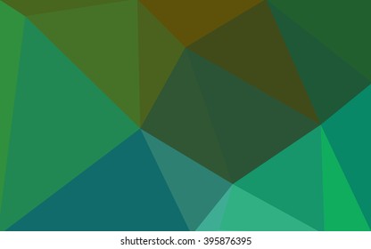 Multicolor dark green, yellow, orange polygonal illustration, which consist of triangles. Geometric background in Origami style with gradient. Triangular design for your business.