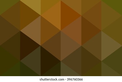 Multicolor dark green, yellow, orange polygonal illustration, which consist of triangles. Geometric background in Origami style with gradient. Triangular design for your business.
