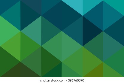 Multicolor dark green, yellow, orange polygonal illustration, which consist of triangles. Geometric background in Origami style with gradient. Triangular design for your business.