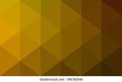 Multicolor dark green, yellow, orange polygonal illustration, which consist of triangles. Geometric background in Origami style with gradient. Triangular design for your business.