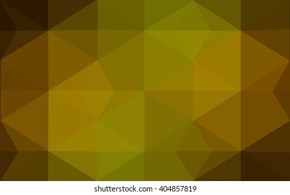 Multicolor dark green, yellow, orange polygonal illustration, which consist of triangles. Geometric background in Origami style with gradient. Triangular design for your business.